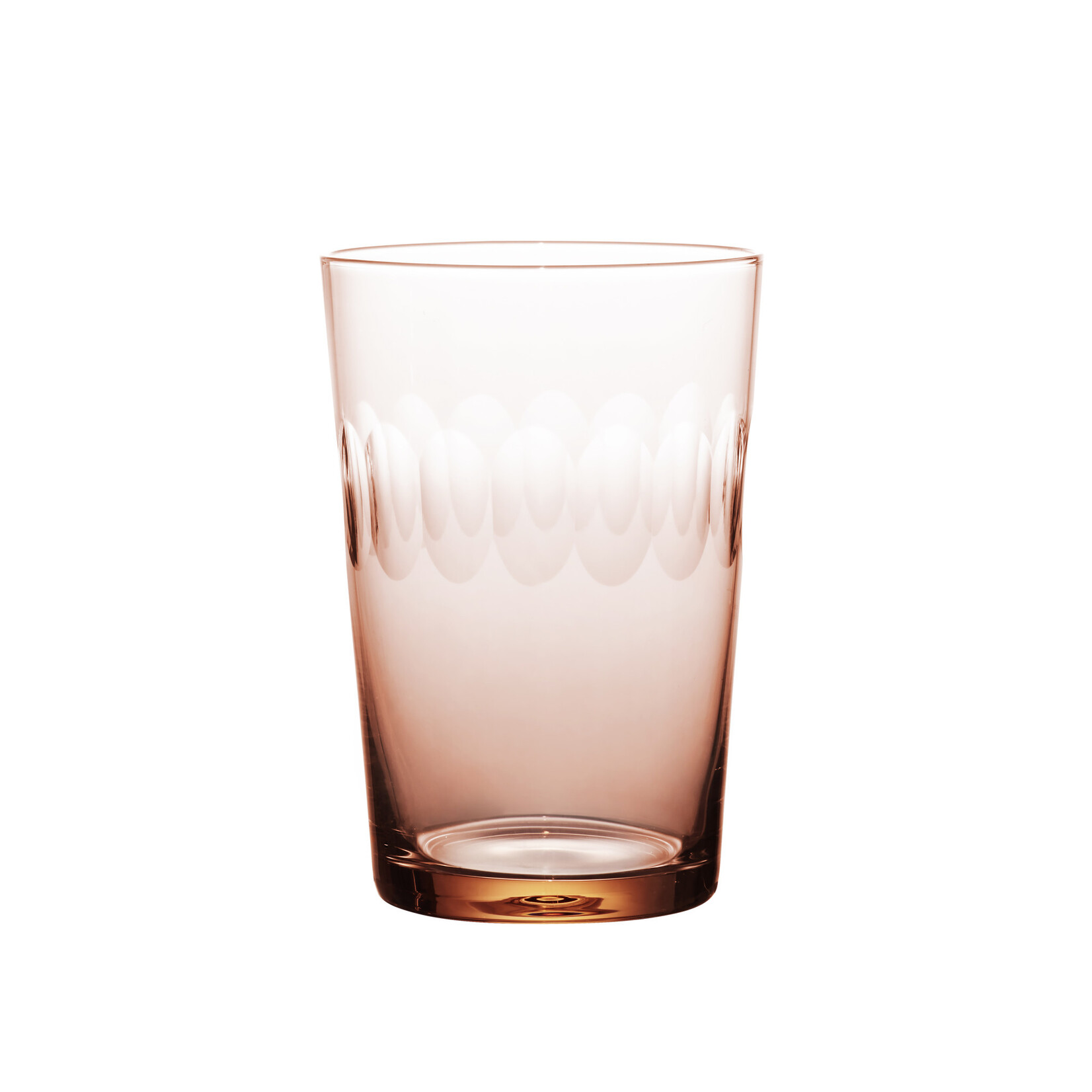 The Vintage List Four Rose Tumblers with Lens Design