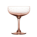 The Vintage List Four Rose Cocktail Glasses with Stars Design