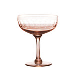 The Vintage List Set of Four Rose Cocktail Glasses with Lens Design