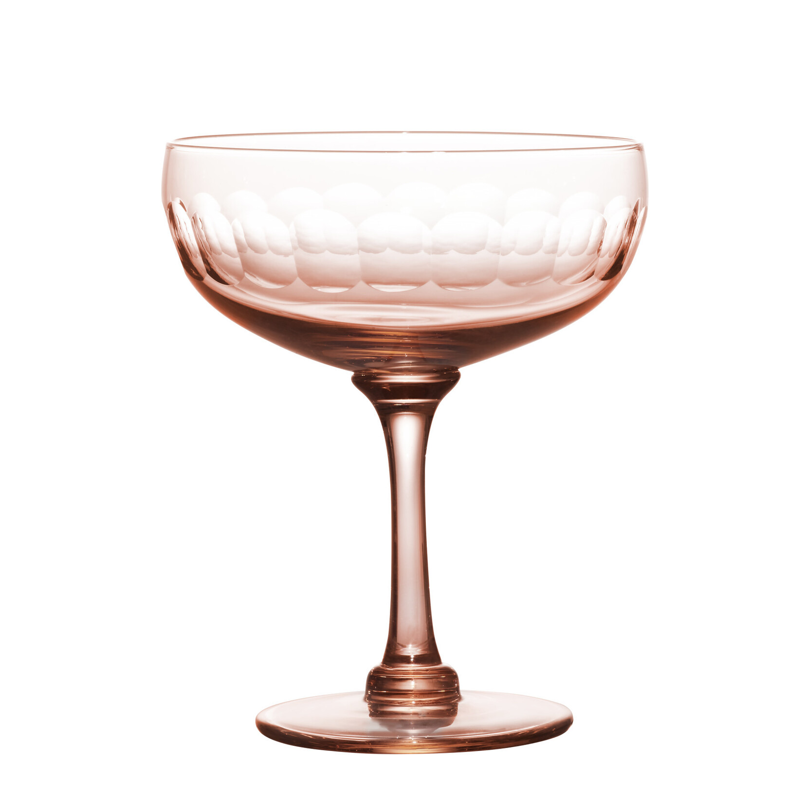 The Vintage List Four Rose Cocktail Glasses with Lens Design