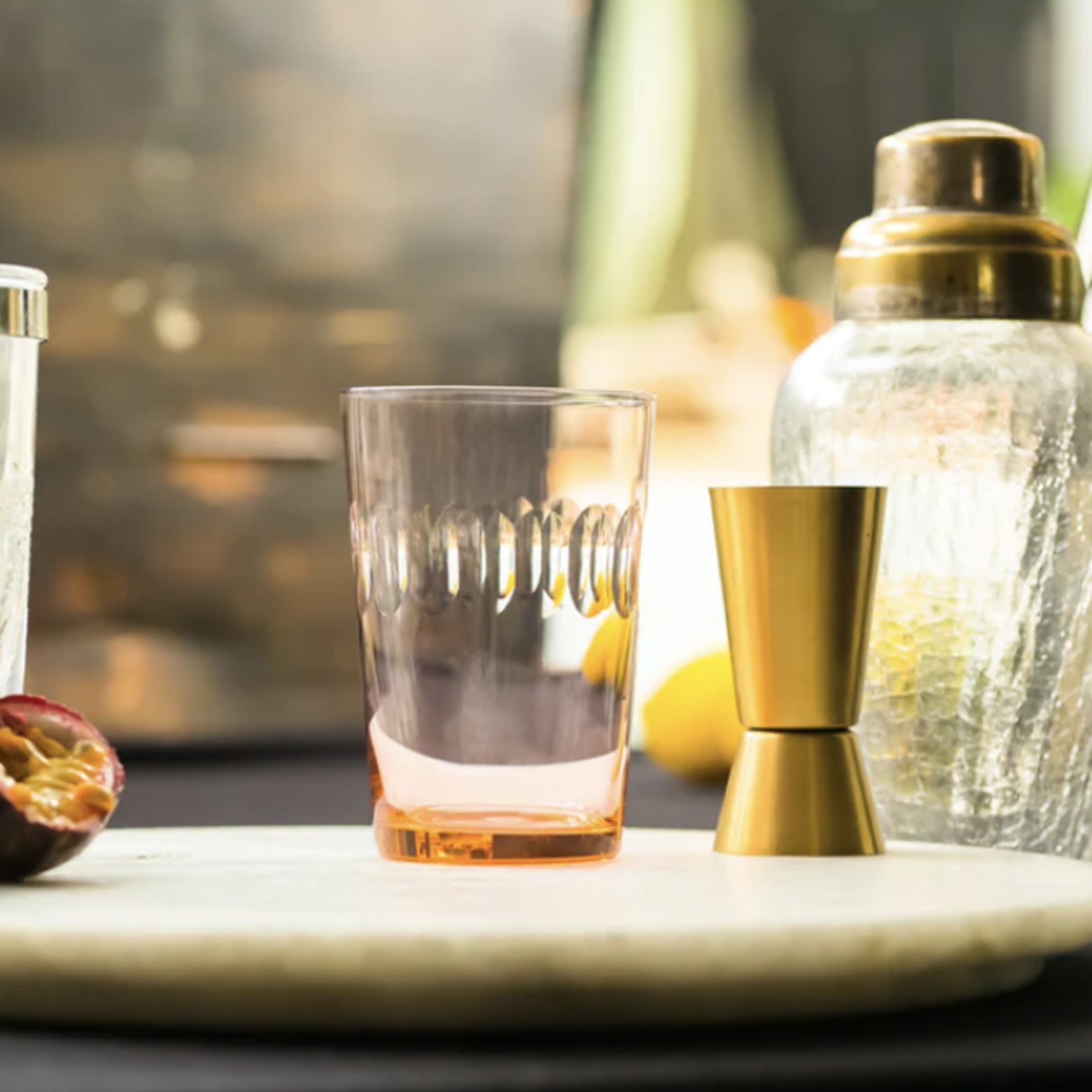 The Vintage List Four Rose Tumblers with Ovals Design