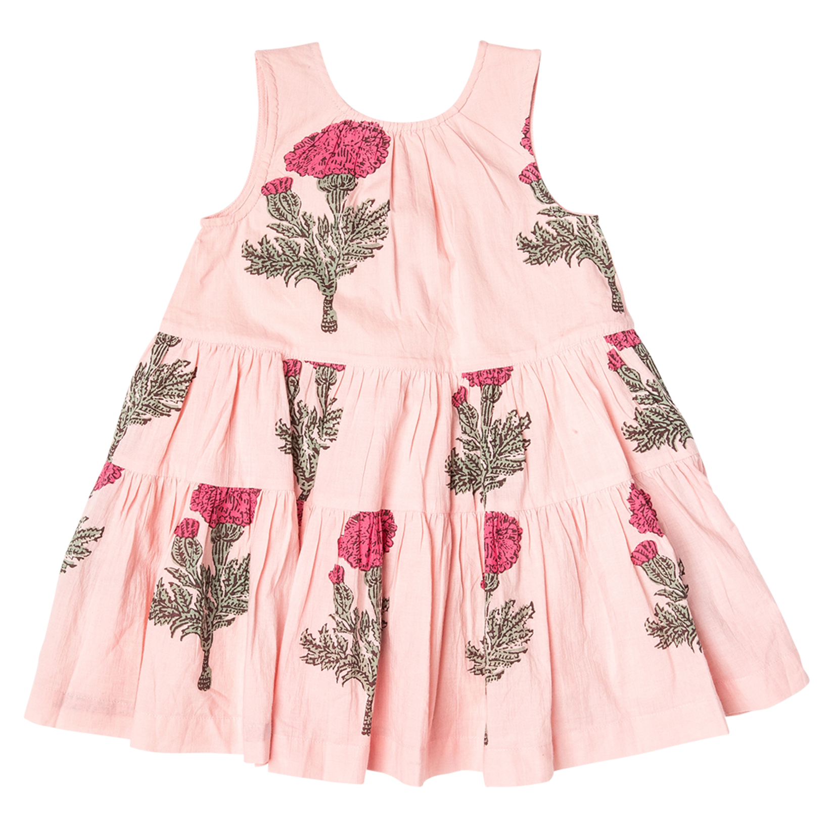 Pink Chicken girls eloise dress - blush marigold