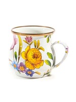 MacKenzie-Childs White Flower Market Mug