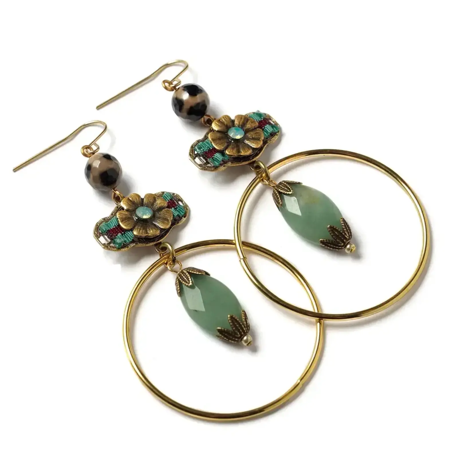Elements, Jill Schwartz Satine French Hoop Earrings