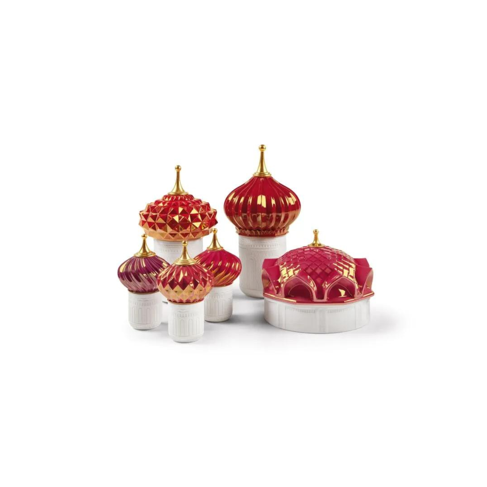 Lladro South Tower Candle 1001 Lights (Rose) -Night Approaches Scent
