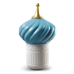 Lladro Turquoise Spire Candle 1001 Lights -Unbreakable Spirit Scent