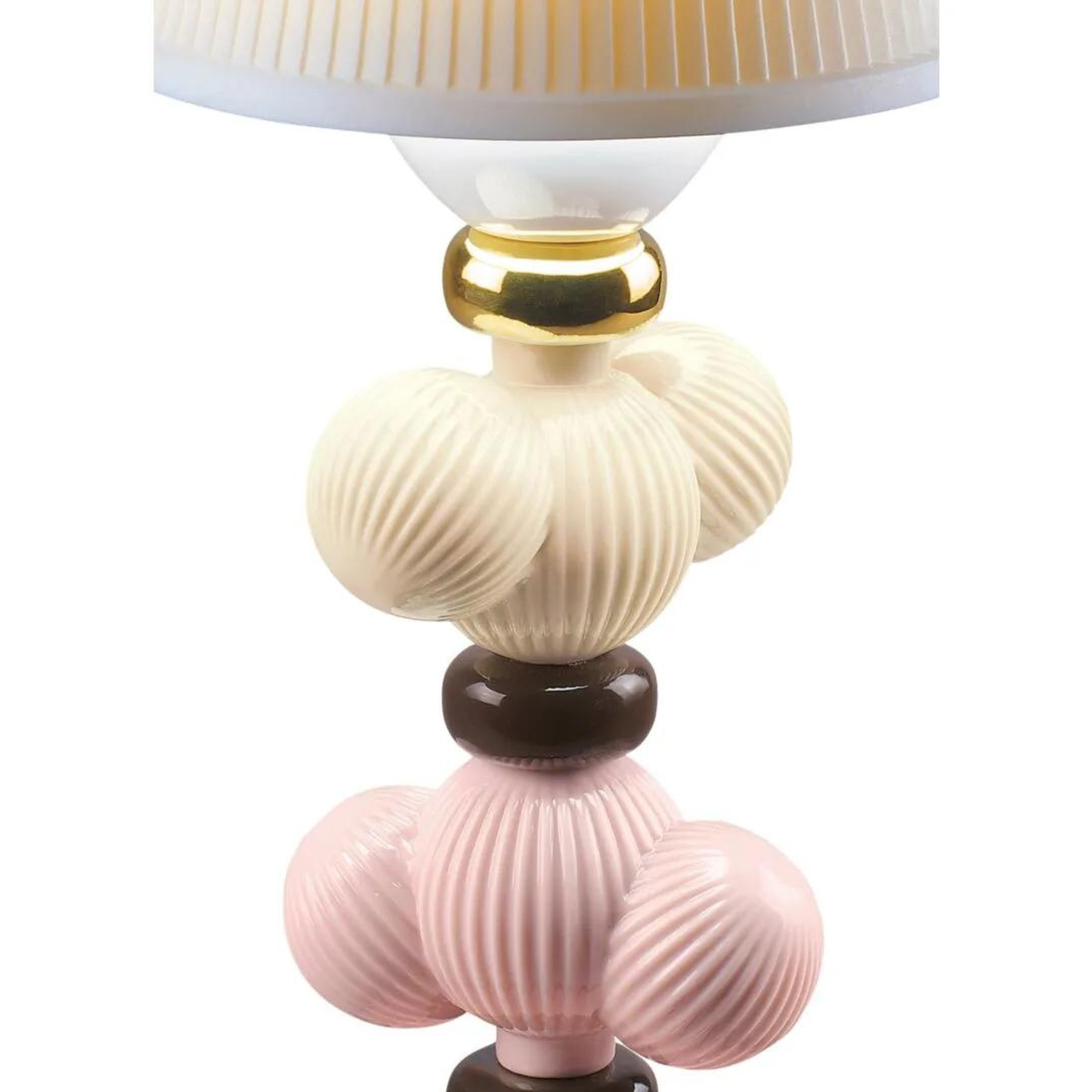 Lladro Cactus Firefly Golden Fall Table Lamp -Pink