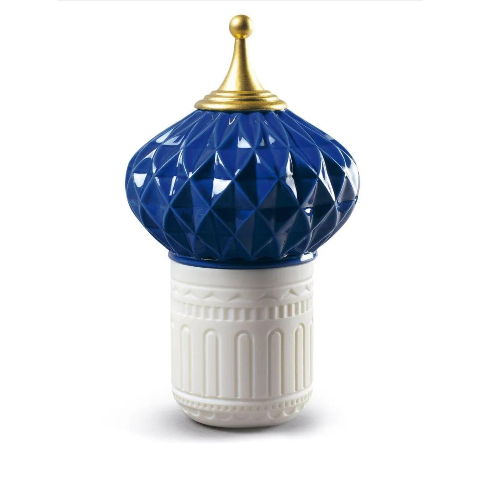 Lladro Blue Spire Candle 1001 Lights -Unbreakable Spirit Scent