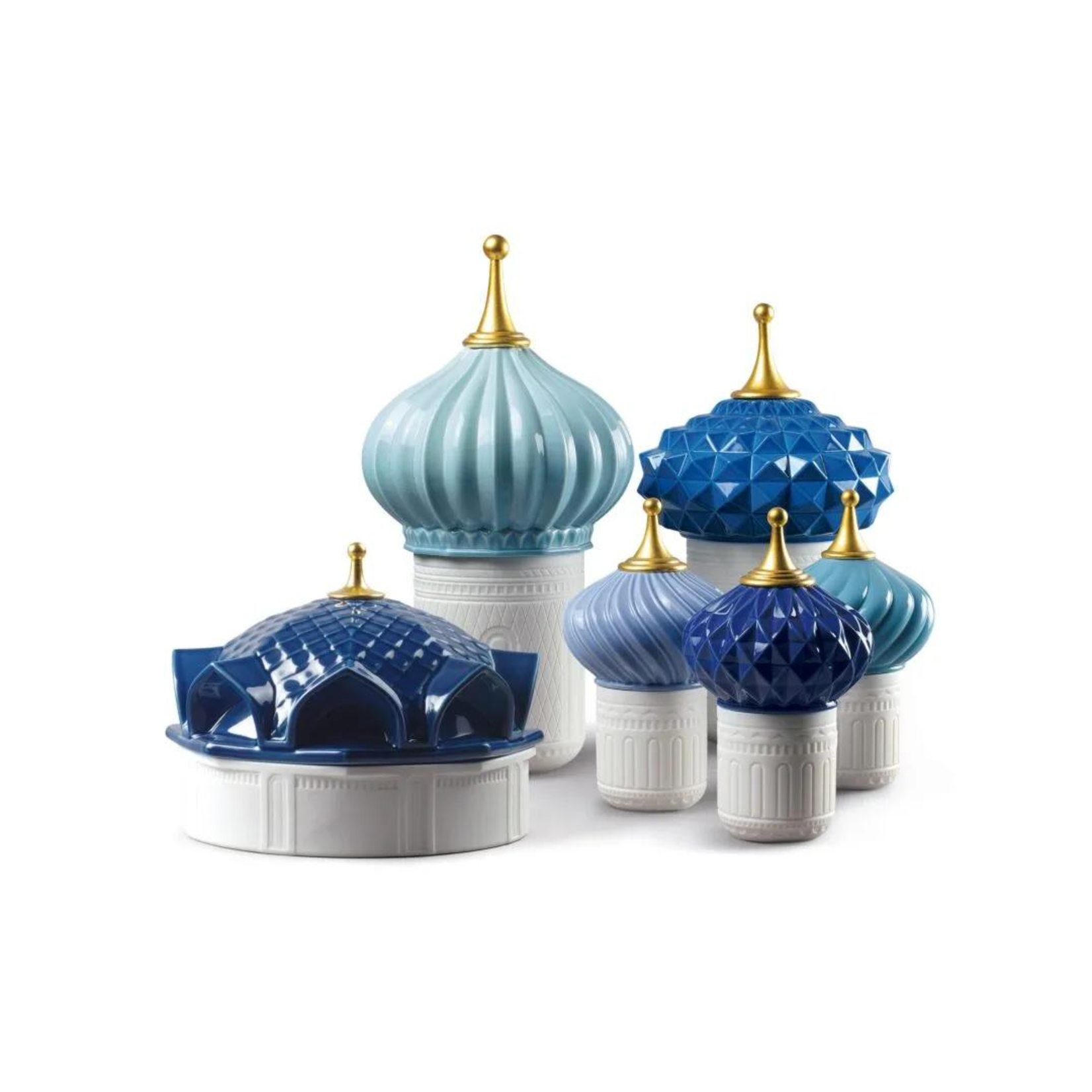 Lladro Blue Spire Candle 1001 Lights -Unbreakable Spirit Scent