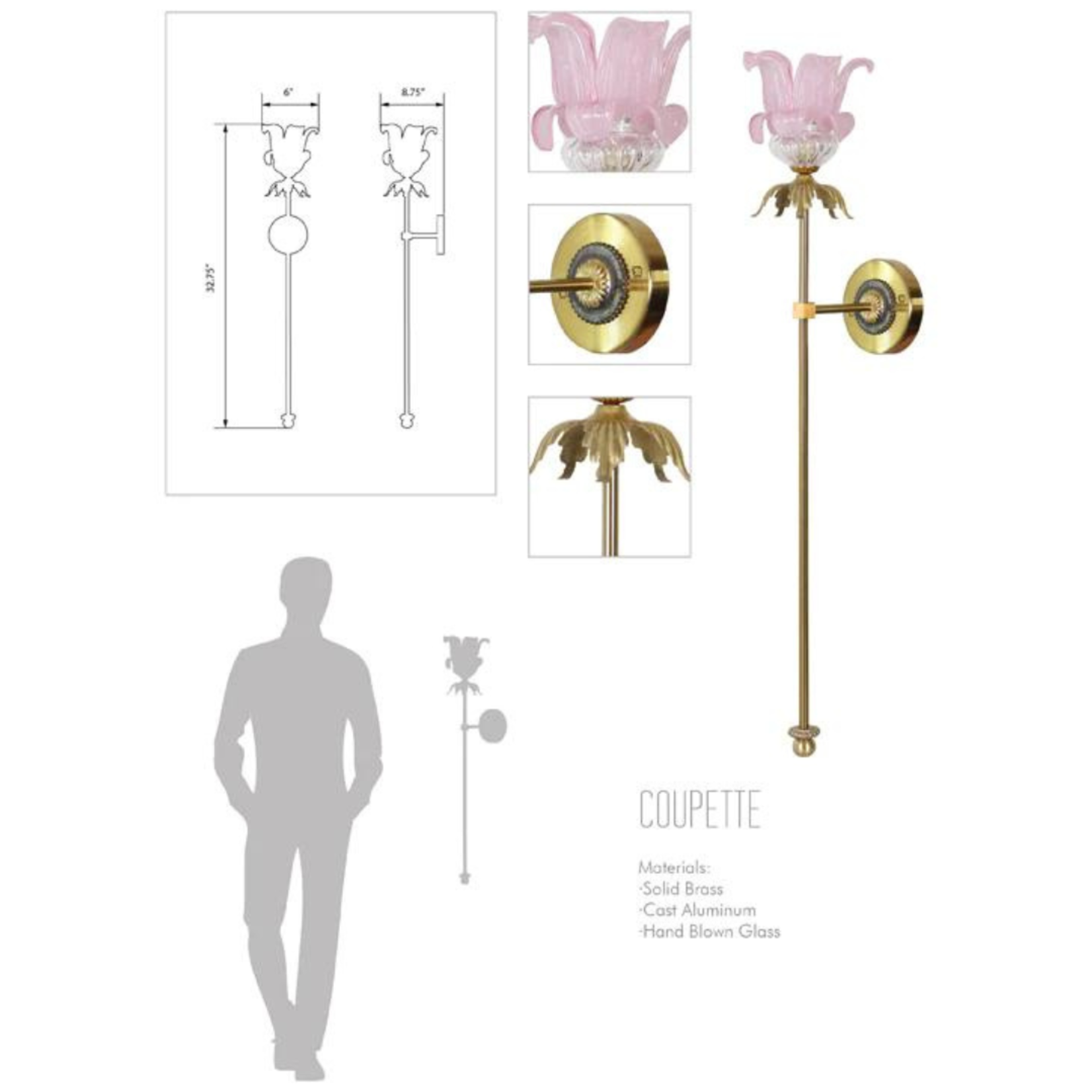 Nick Alain/Vanderpump Alain Coupette Sconce