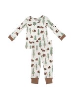 Angel Dear Brown Bears Waffle Loungewear Set