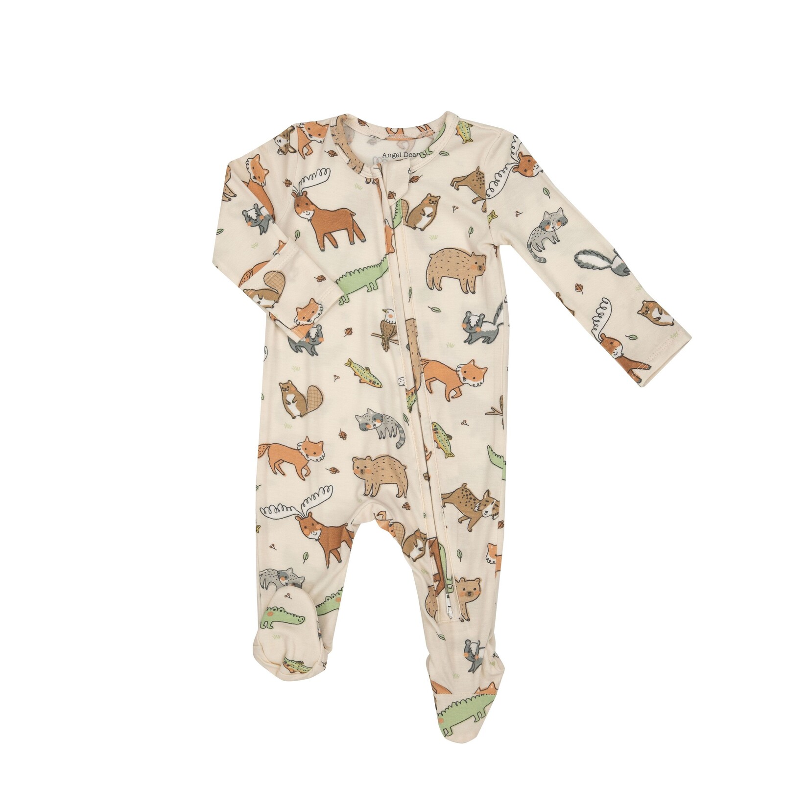 Angel Dear American Woodland Friends 2 Way Zipper Footie