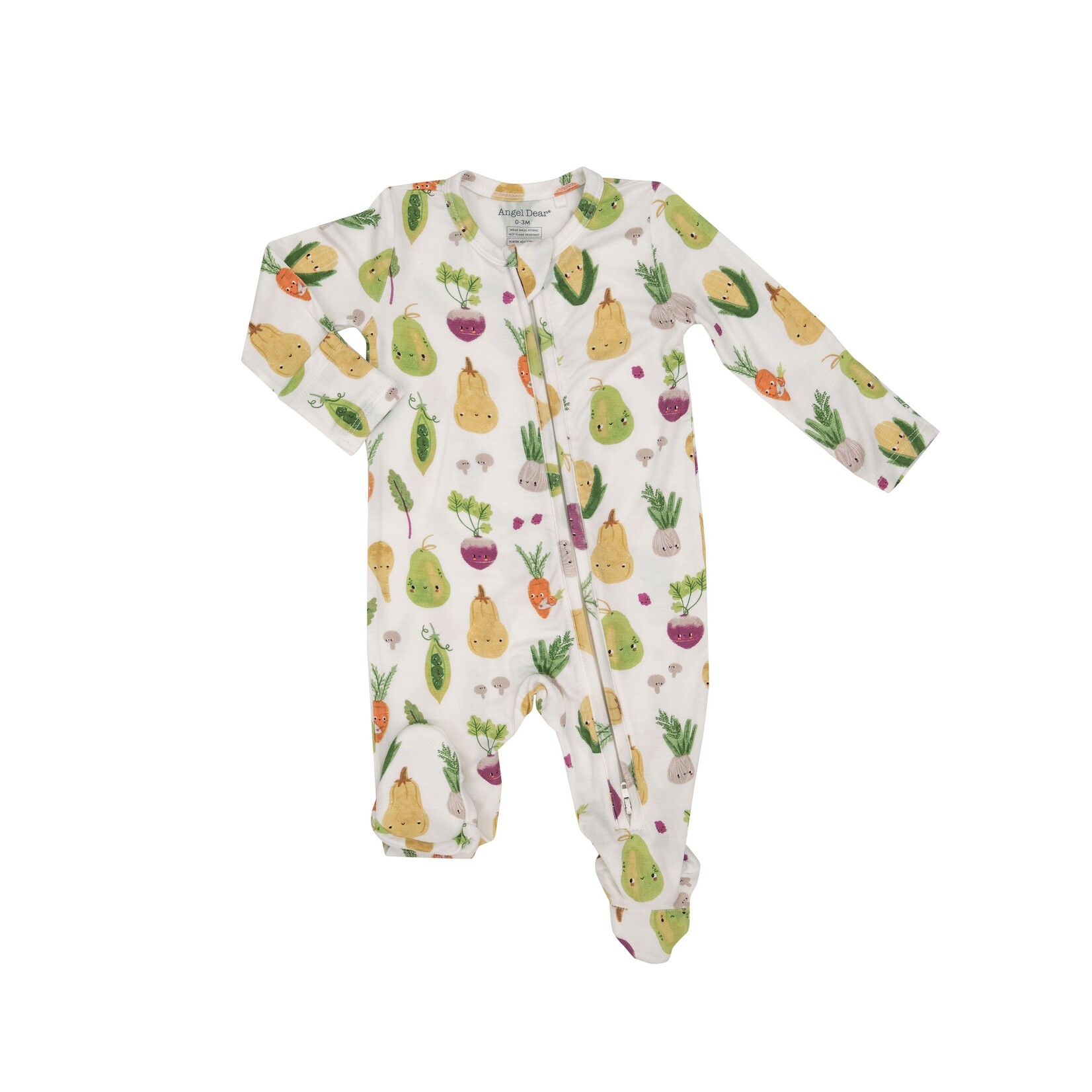Angel Dear Baby Vegetables 2 Way Zipper Footie
