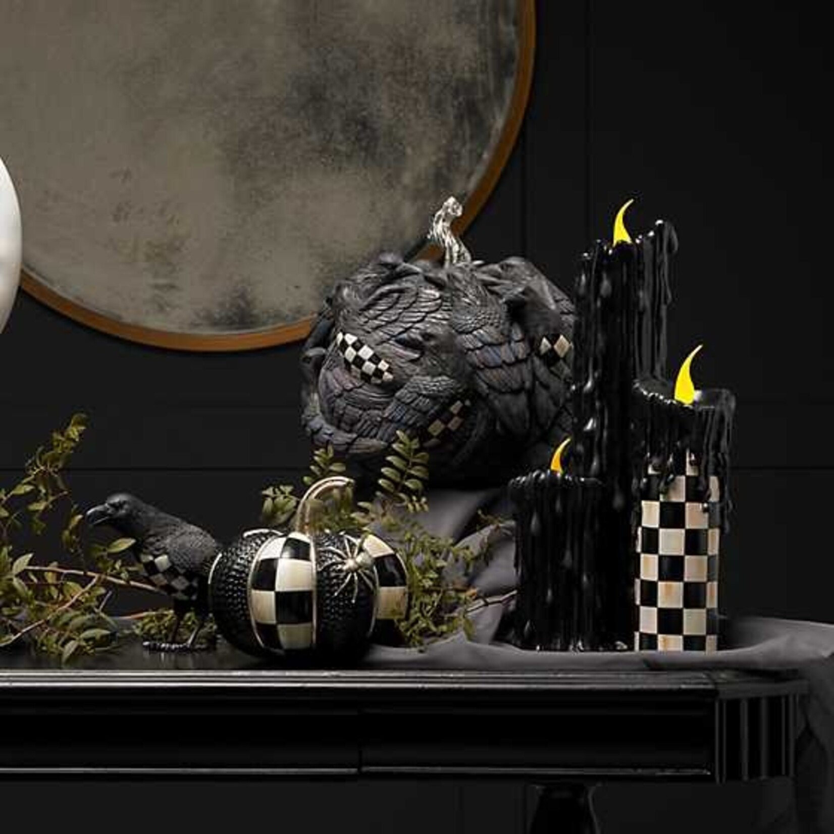 MacKenzie-Childs Spellbound Spider Pumpkin