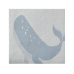 Elegant Baby Whale Cotton Knit Baby Blanket