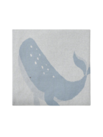 Elegant Baby Whale Cotton Knit Baby Blanket