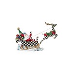 MacKenzie-Childs Granny Kitsch Illuminated Sleigh Ride Santa