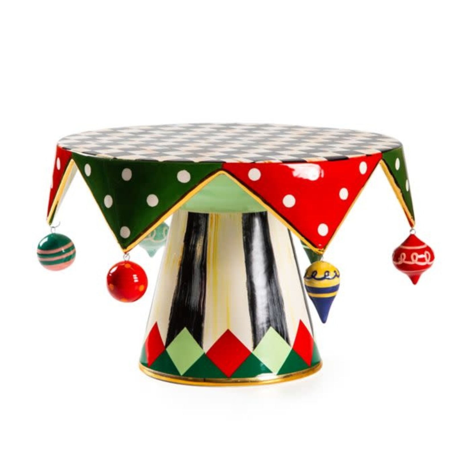 MacKenzie-Childs Granny Kitsch Pedestal Platter