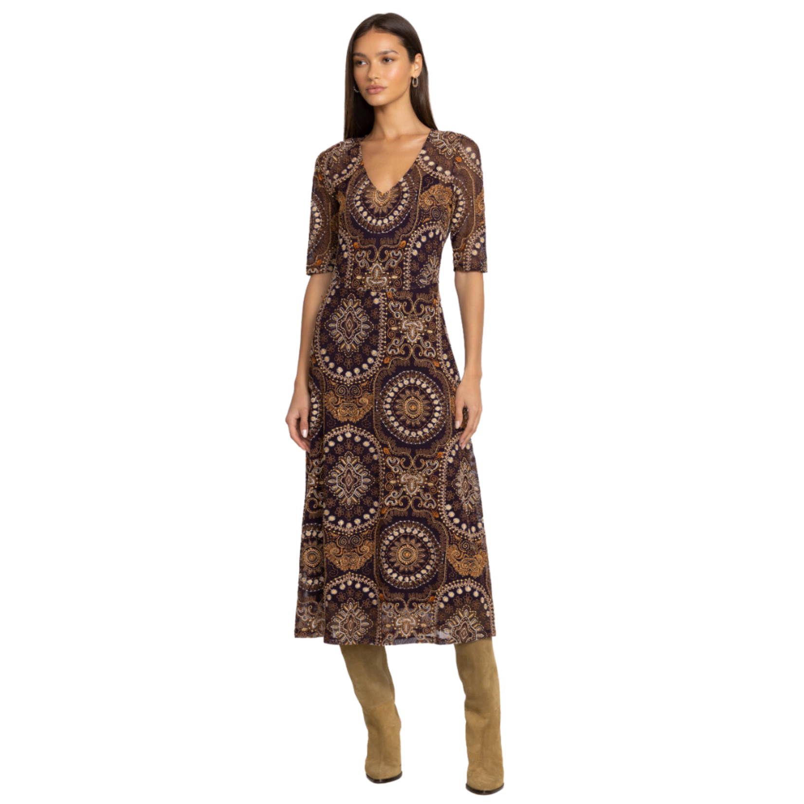 Johnny Was Loving is Easy Mesh Midi Dress