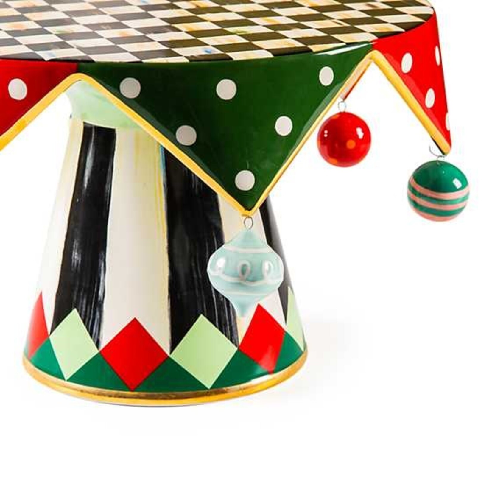 MacKenzie-Childs Granny Kitsch Pedestal Platter