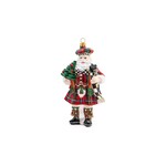 MacKenzie-Childs Glass Ornament - Scottish Santa