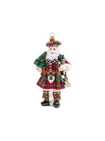 MacKenzie-Childs Glass Ornament - Scottish Santa