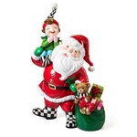 MacKenzie-Childs Granny Kitsch Trophy Santa & Elf