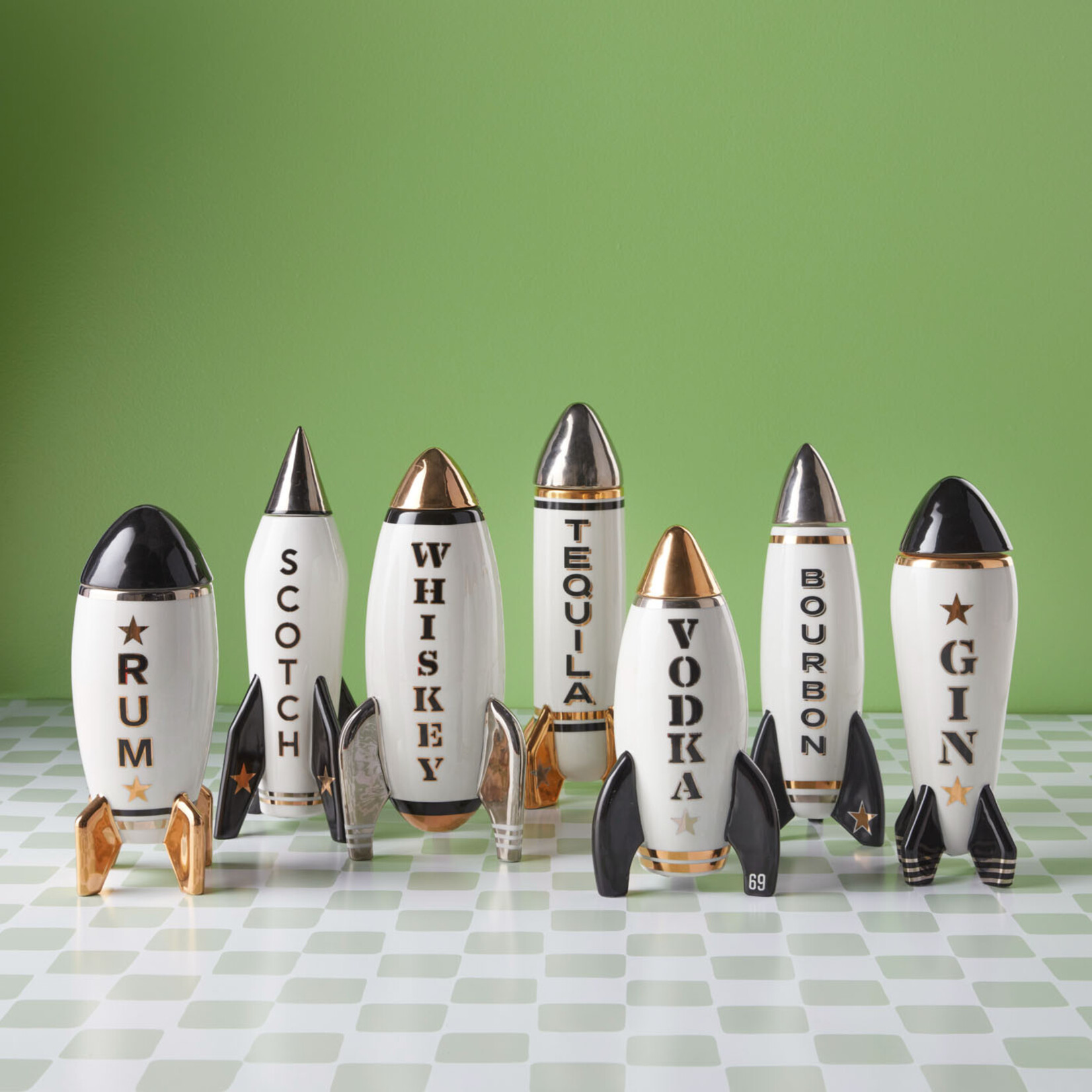 Jonathan Adler Rocket Decanter - Scotch
