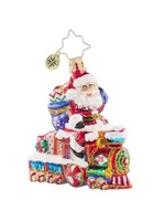 Christopher Radko On The Tracks Santa Ornament