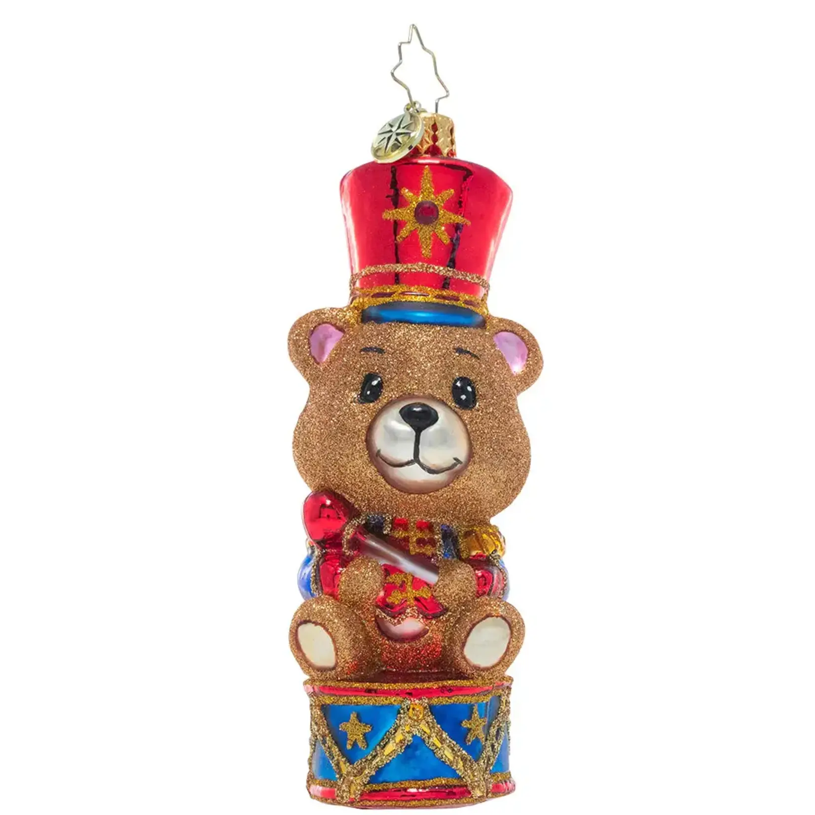 Christopher Radko Tiny Teddy Drummer Boy