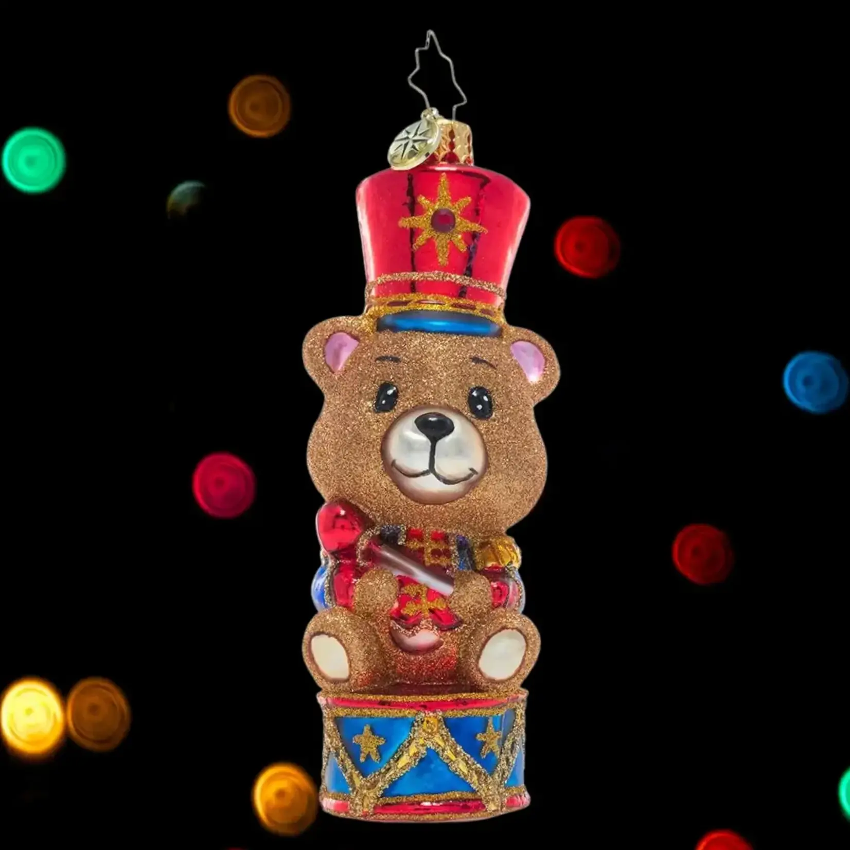 Christopher Radko Tiny Teddy Drummer Boy