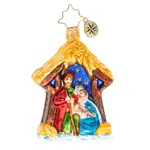 Christopher Radko Asleep In The Manger Gem Ornament
