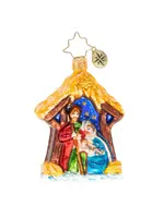 Christopher Radko Asleep In The Manger Gem Ornament