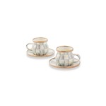 MacKenzie-Childs Sterling Check Enamel Espresso Cup & Saucer Set