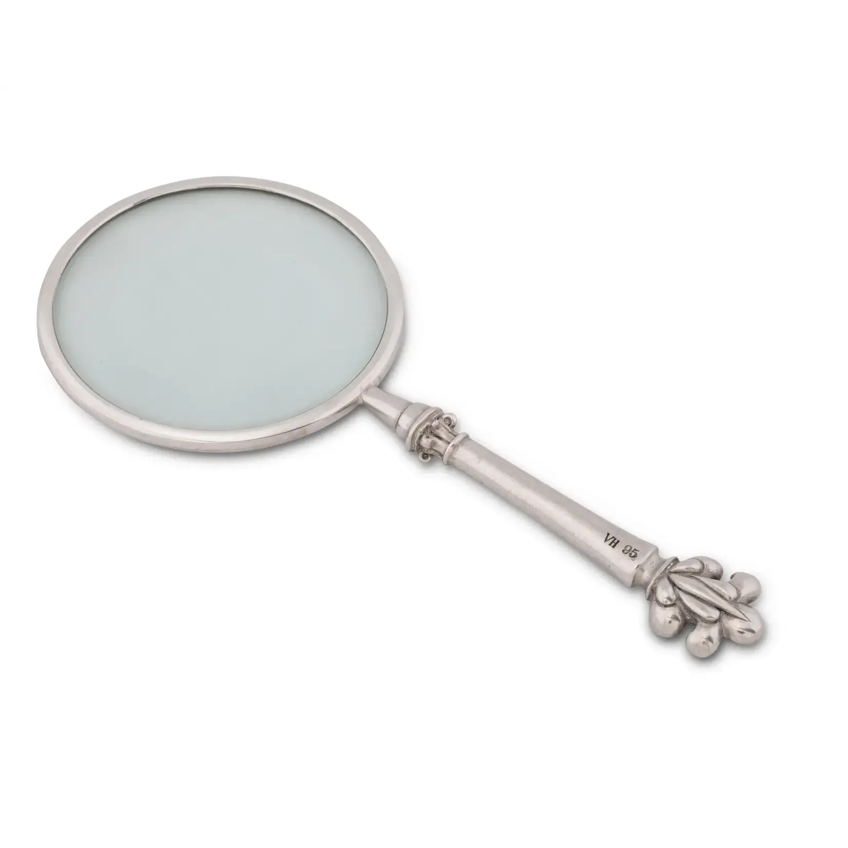 Vagabond House Pewter Provencal Pattern Magnifier 4 inches