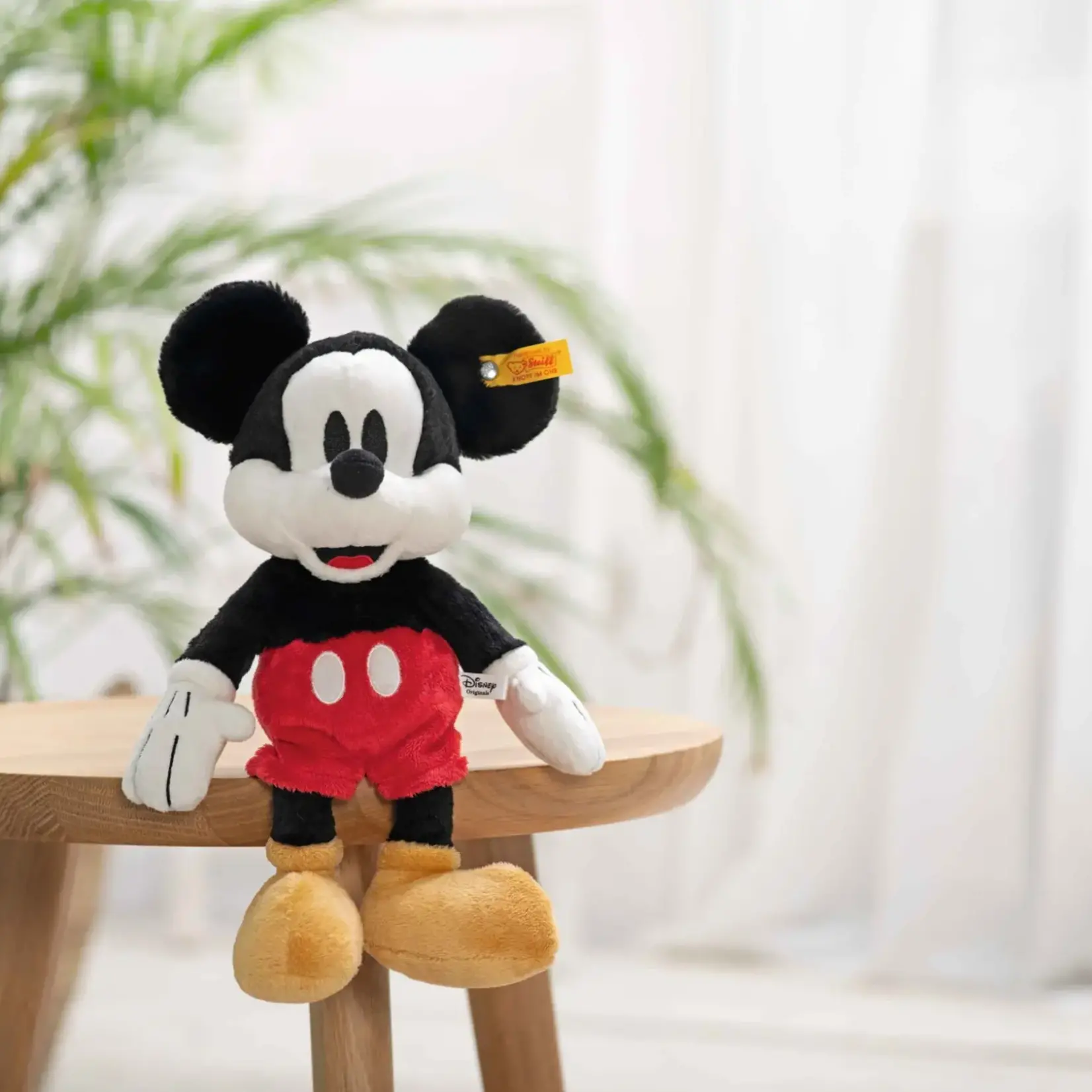 Steiff Disney's Mickey Mouse Stuffed Plush Toy, 12 Inches