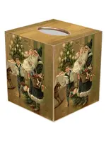 Marye-Kelley Santa with Children Tissue Box Cover