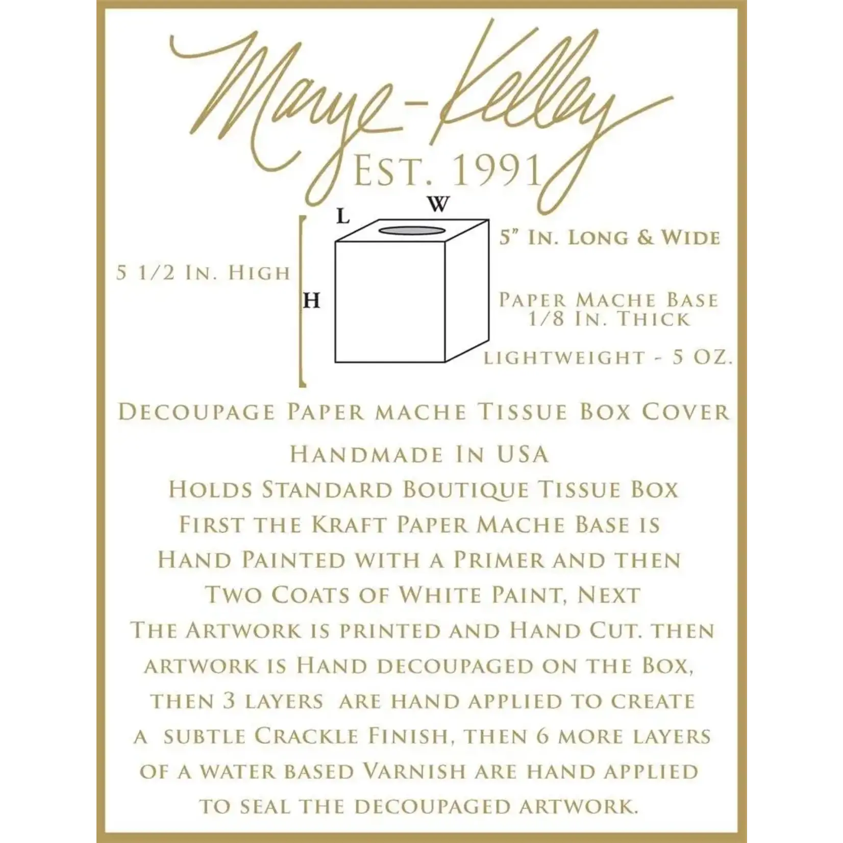 Marye-Kelley Santa with Children Tissue Box Cover