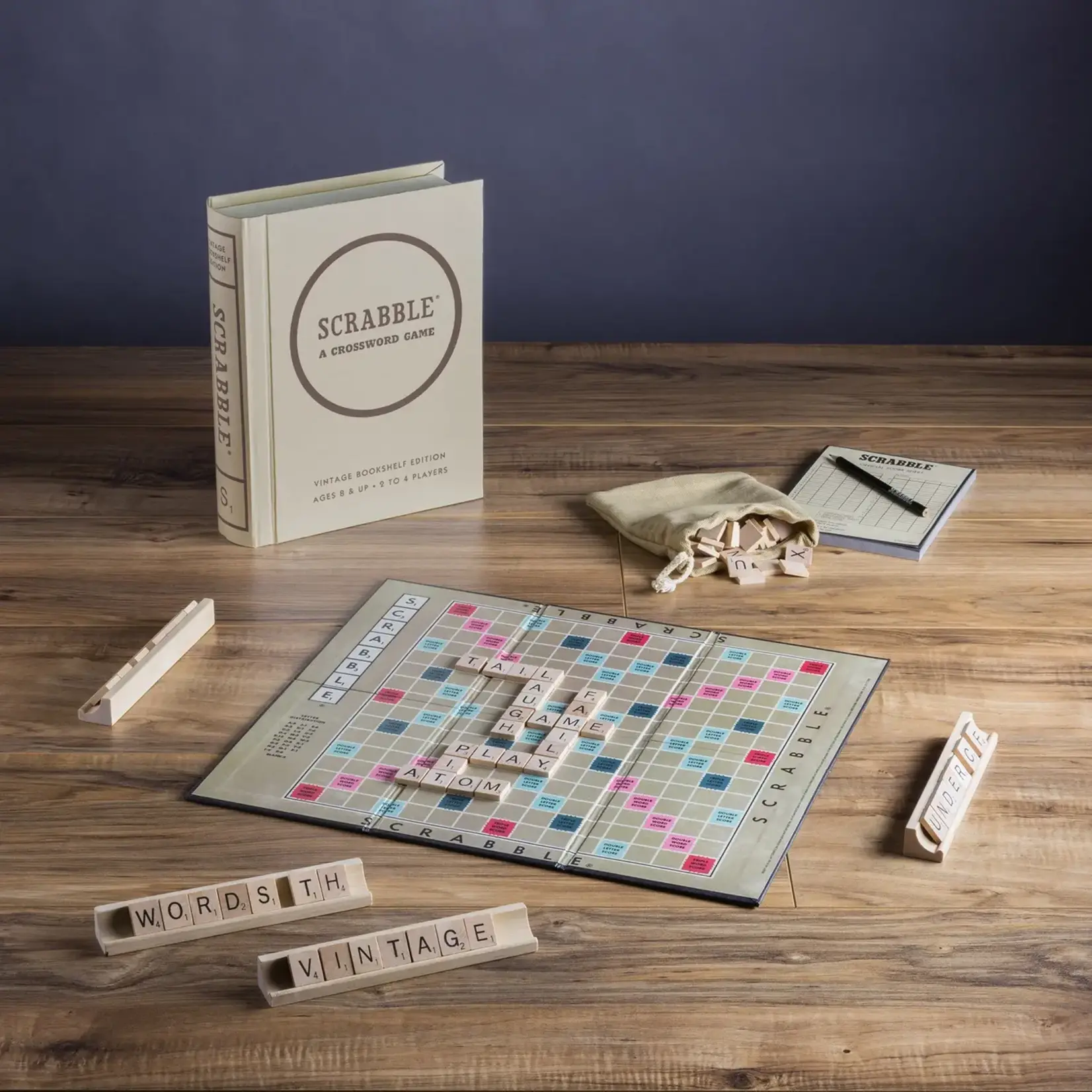 WS Game Company Scrabble Vintage Bookshelf Game
