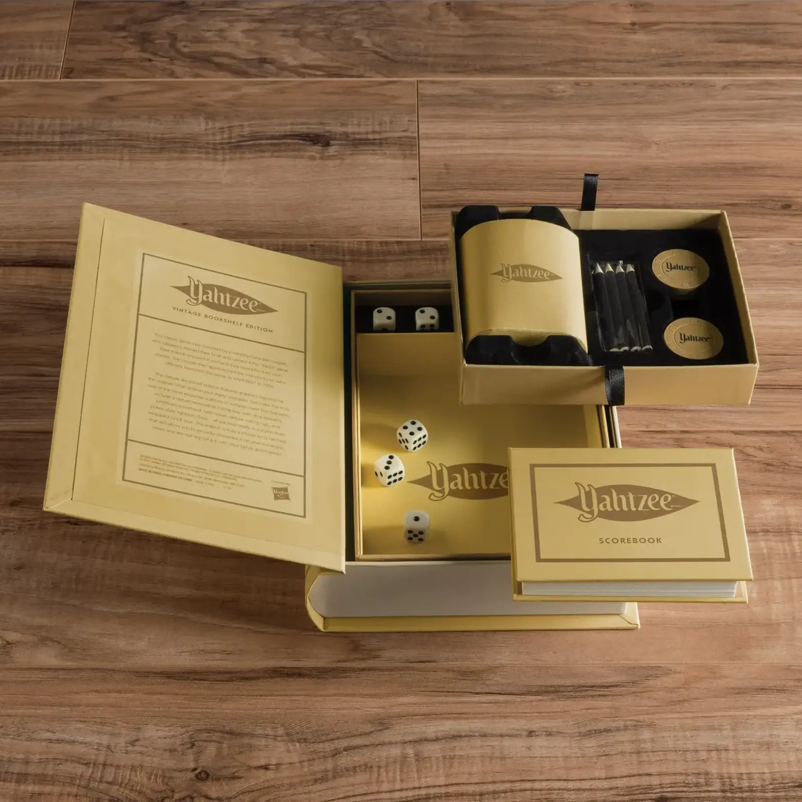 WS Game Company Yahtzee Vintage Bookshelf Game