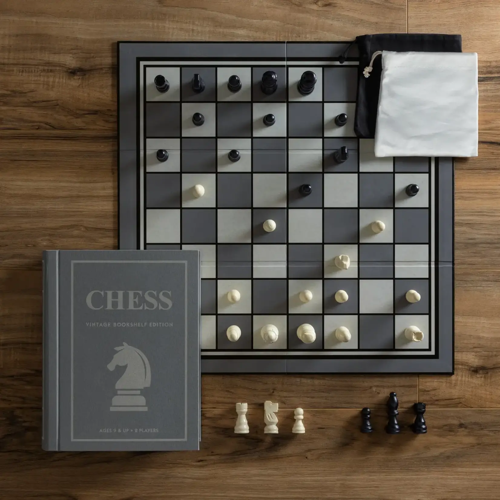 WS Game Company Chess Vintage Bookshelf Game