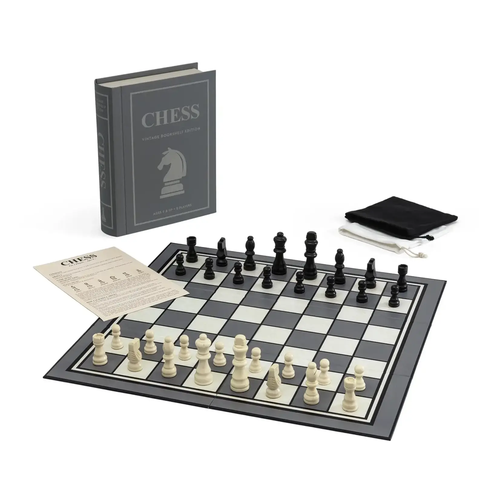 WS Game Company Chess Vintage Bookshelf Game