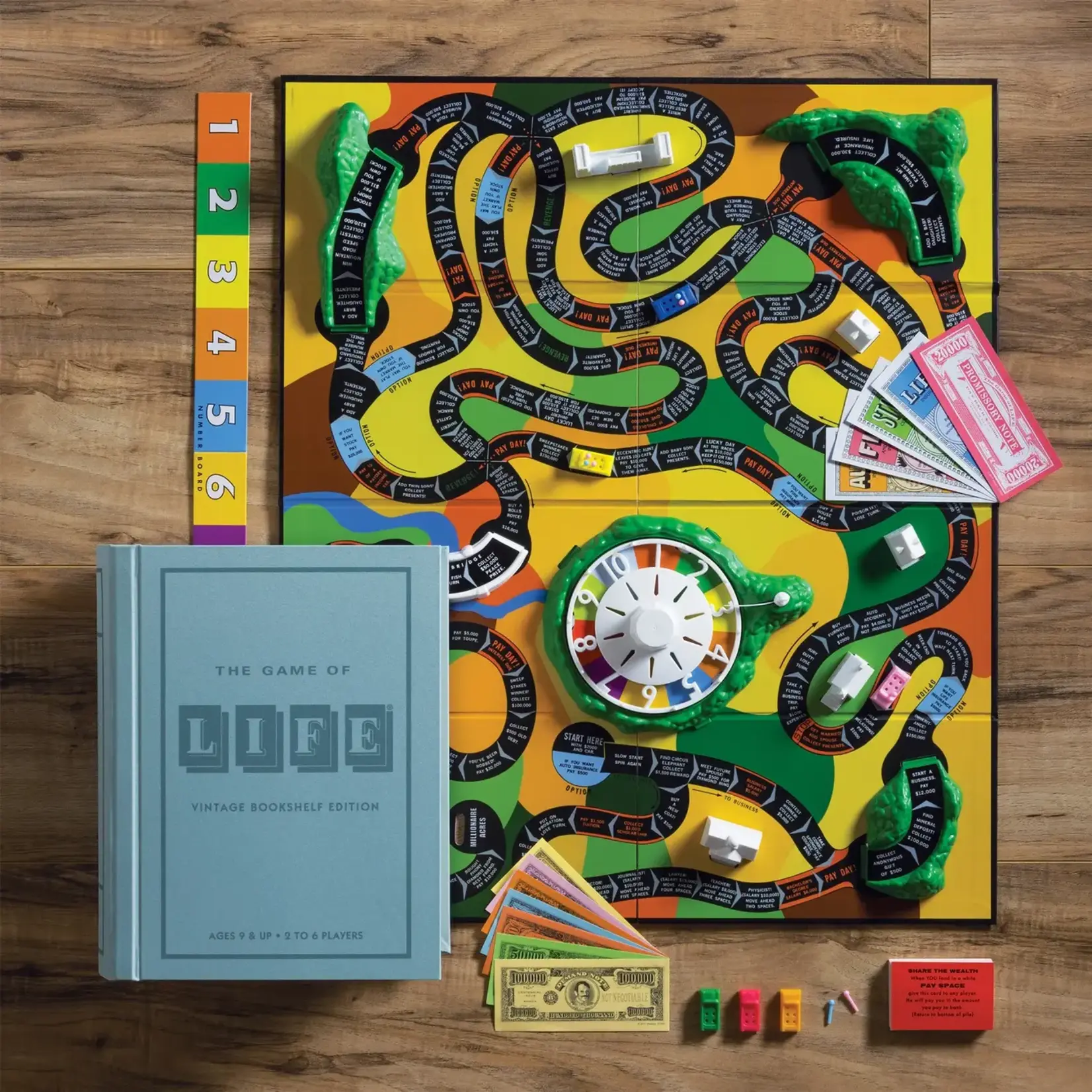 WS Game Company The Game of Life Vintage Bookshelf Game