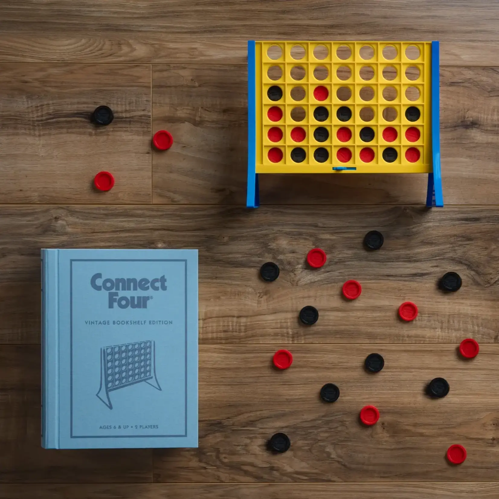 WS Game Company Connect 4 Vintage Bookshelf Game