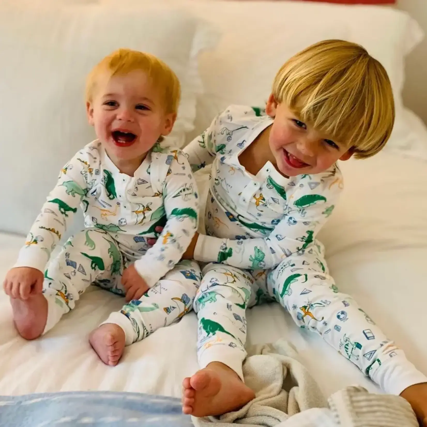 Petidoux Dino Goes to School Pima Kid Pajama