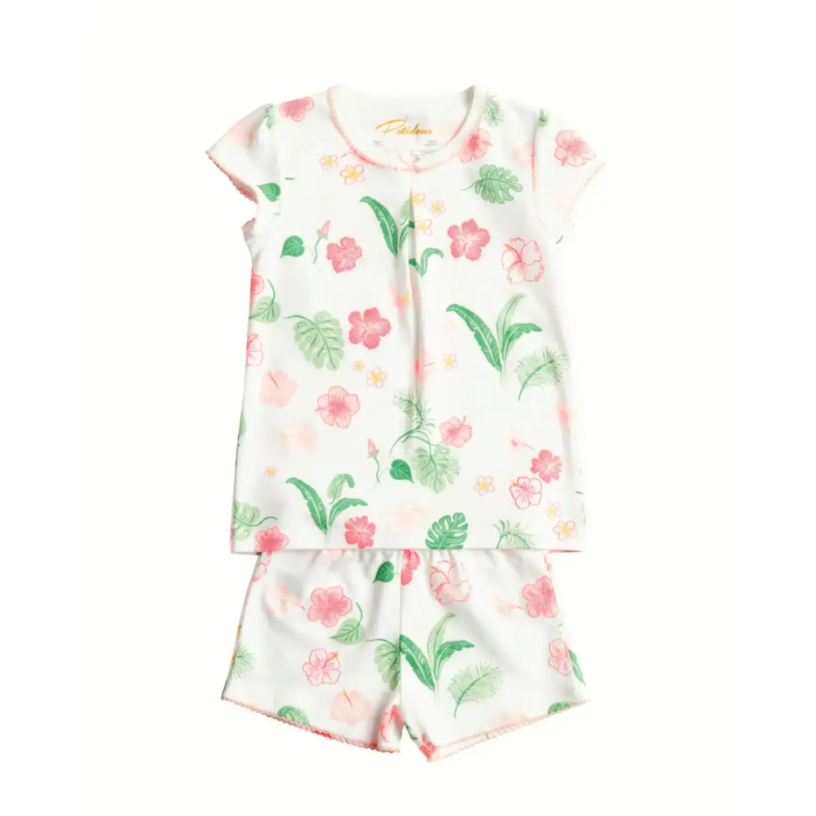Petidoux Tropical Paradise Pima Kid Short Pajama