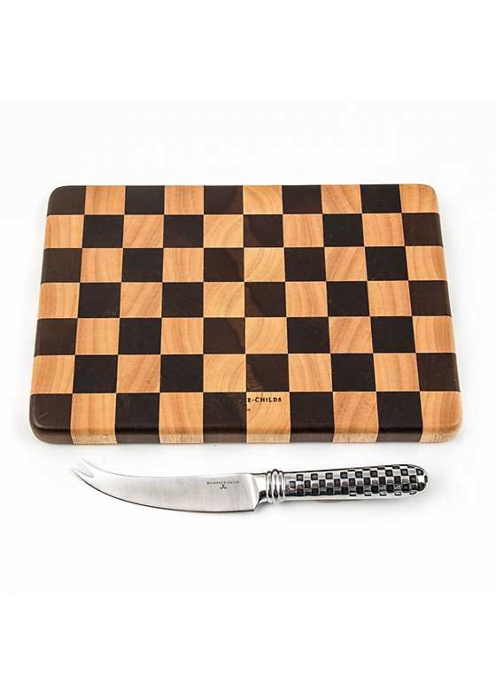 MacKenzie-Childs Check Cheese Board Set