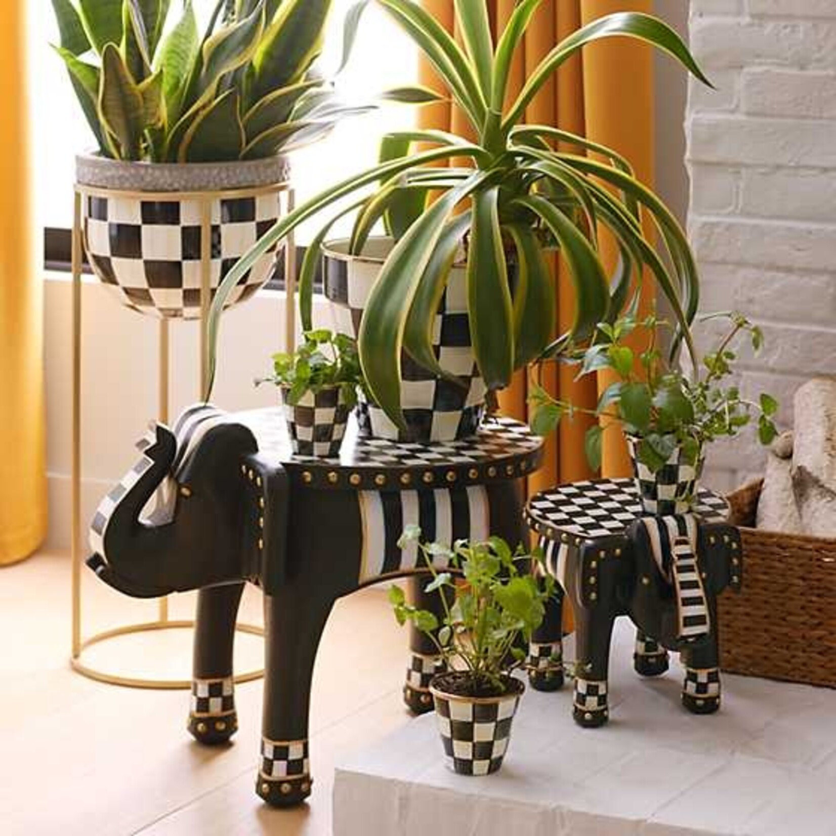 MacKenzie-Childs Elephant Accent Table
