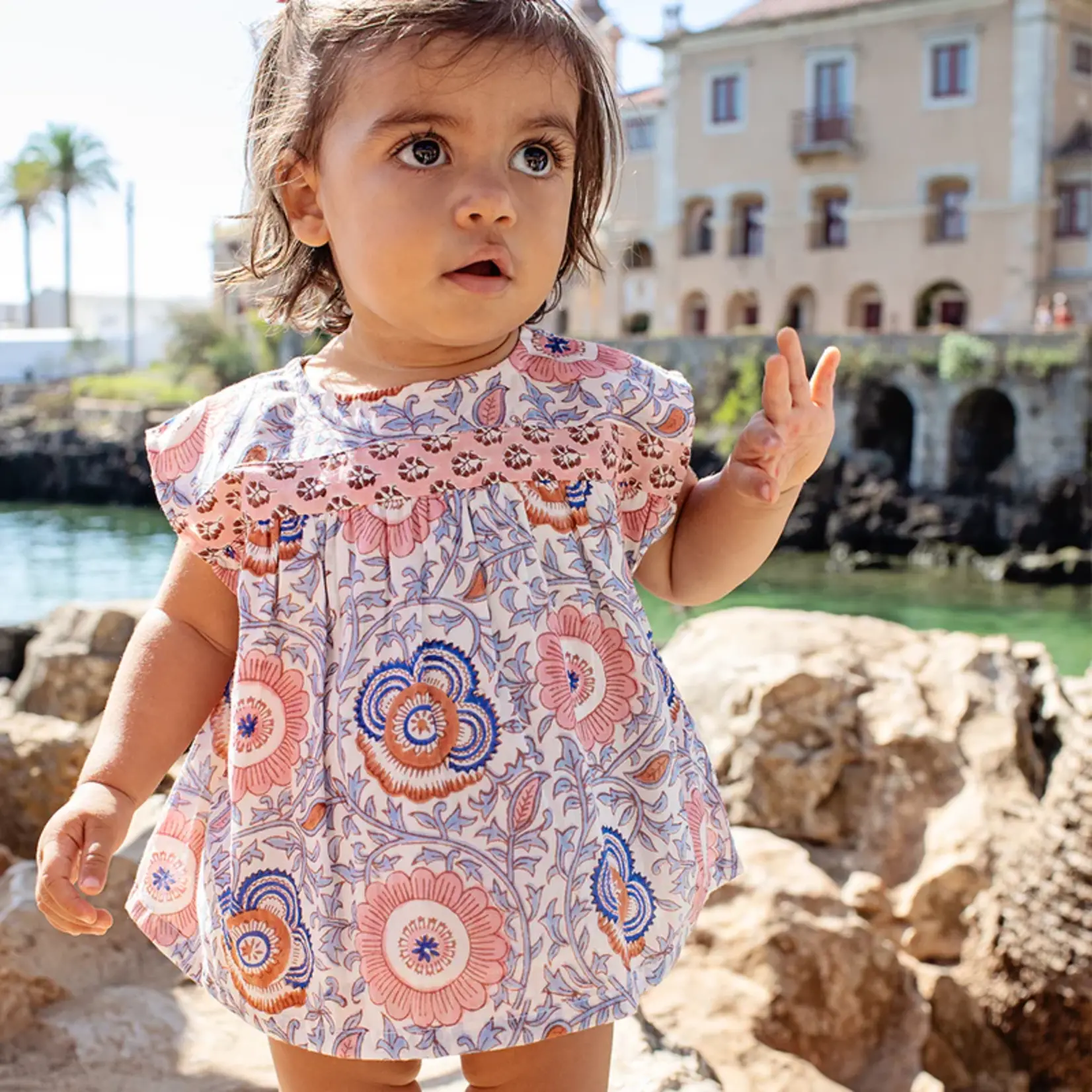 Pink Chicken Baby Girls Krista 2-Piece Set - Lisbon Floral