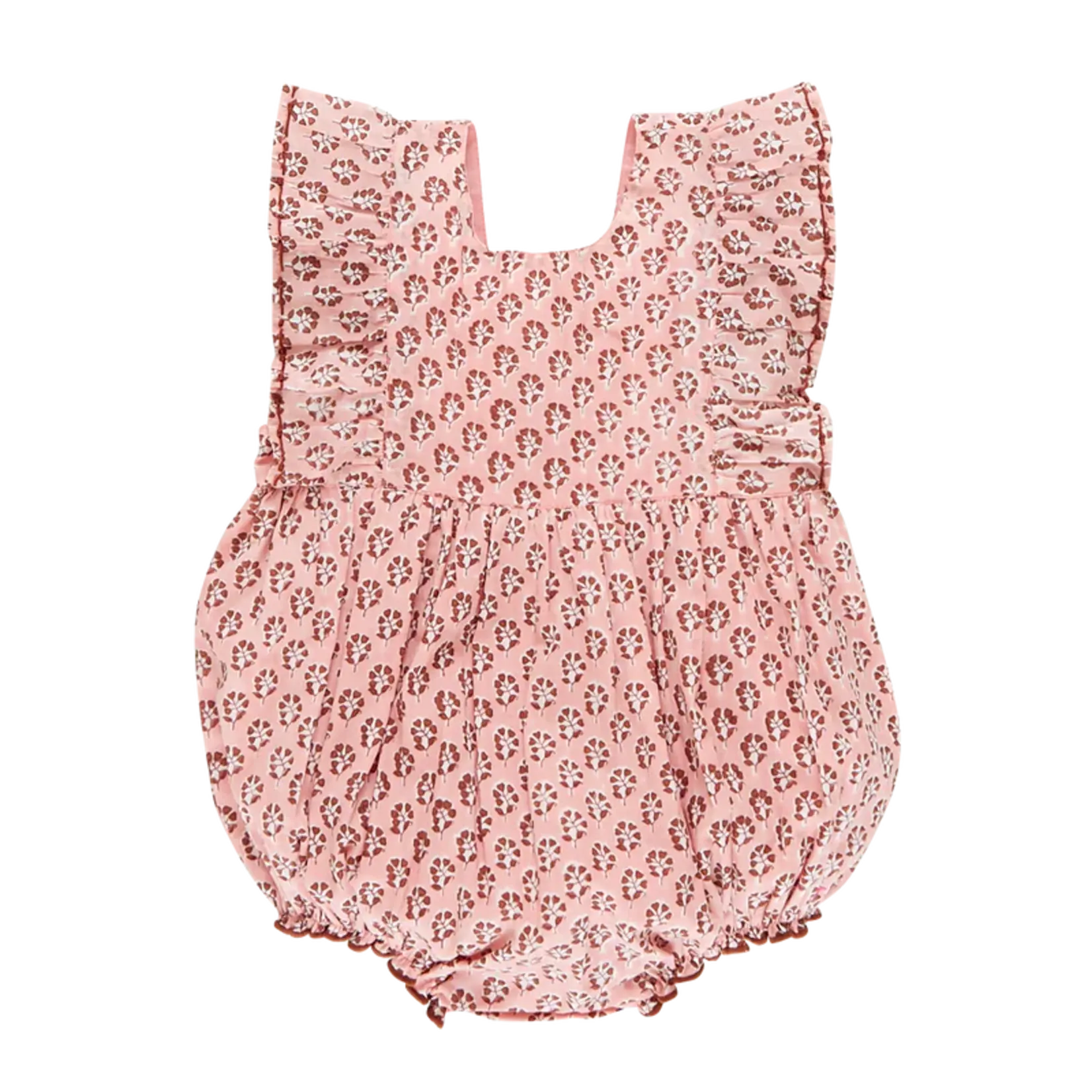 Pink Chicken Baby Girls Marceline Bubble - Pink Lisbon Ditsy